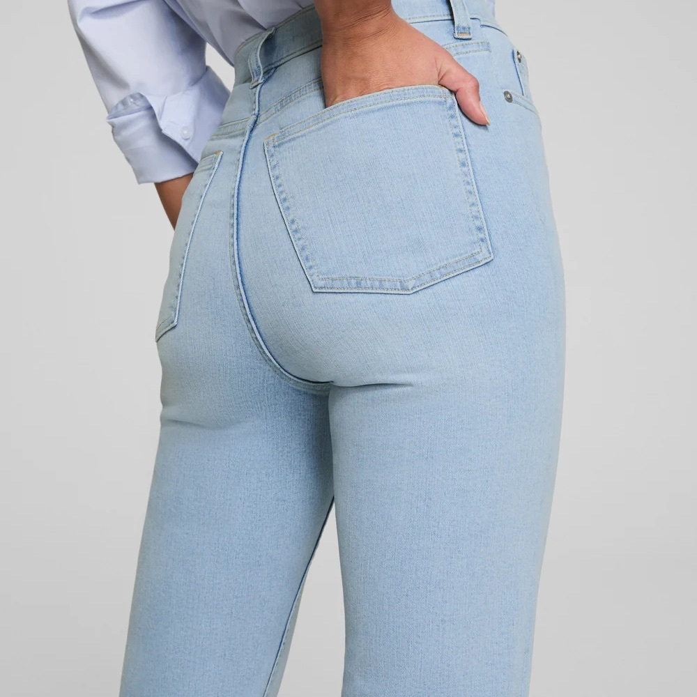NWT SPANXsculpt ReDefine Slim Straight Jeans | Tidal Blue - Picture 4 of 7